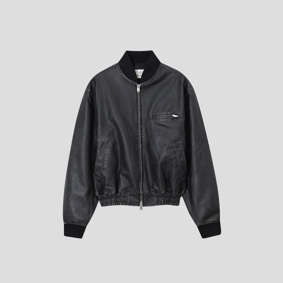 리이리 vintage leather ma-1 블랙 상품이미지2