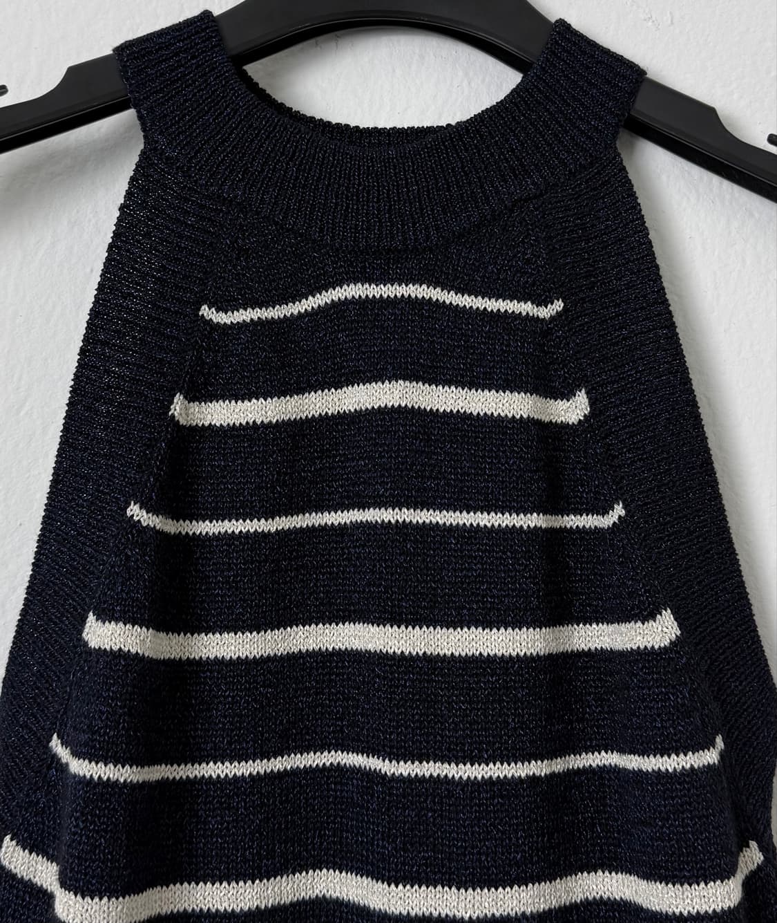 Massimo Dutti 홀터넥 스트라이프 니트 탑 XS 상품이미지2