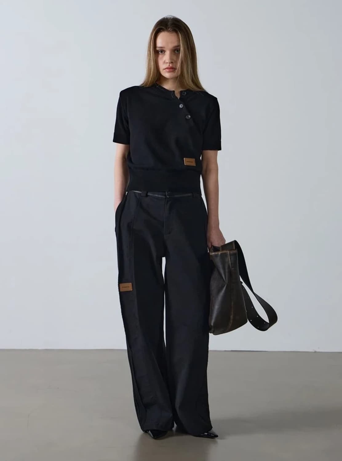 신앤리 언피니쉬드 와이드 코튼 팬츠 PN6870 상품이미지2