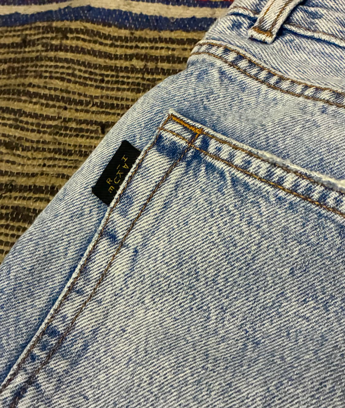 (27~28)Haikure 하이쿠레 베서니 스트롬볼리 와이드 데님 연청 상품이미지8