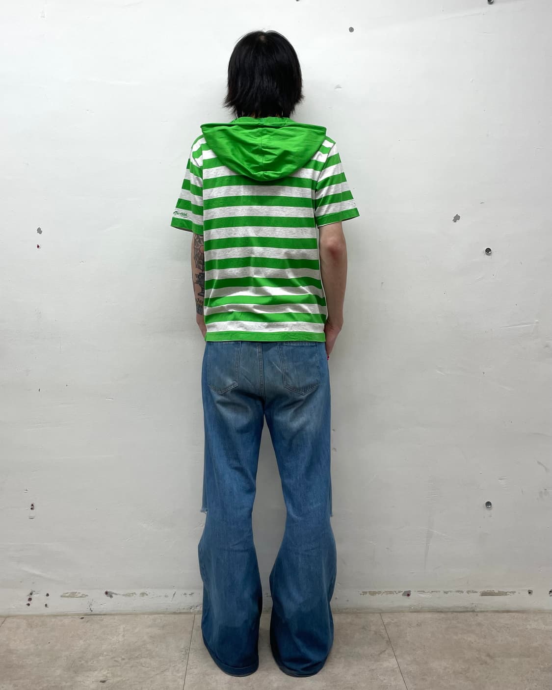 Green Stripe Hoodie T-shirt  상품이미지6