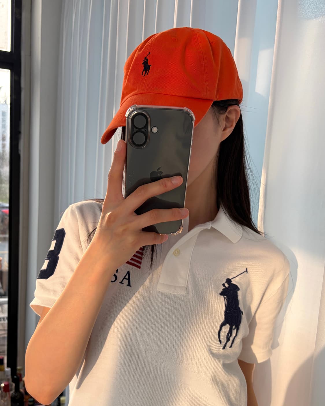 폴로 랄프로렌 클래식 코튼 치노 볼캡 오렌지  상품이미지2