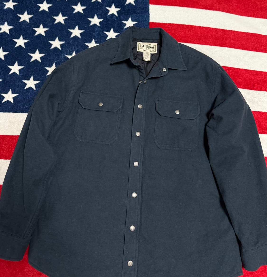 𝐋.𝐋 𝐁𝐞𝐚𝐧 퀄팅안감 셔츠형자켓 엘엘빈 vintage 상품이미지4