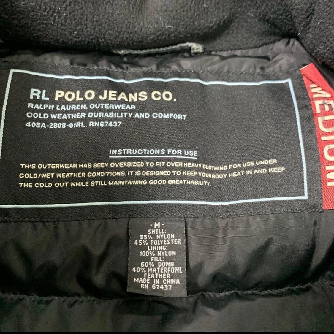 폴로 스펠아웃 덕다운 패딩 상품이미지9