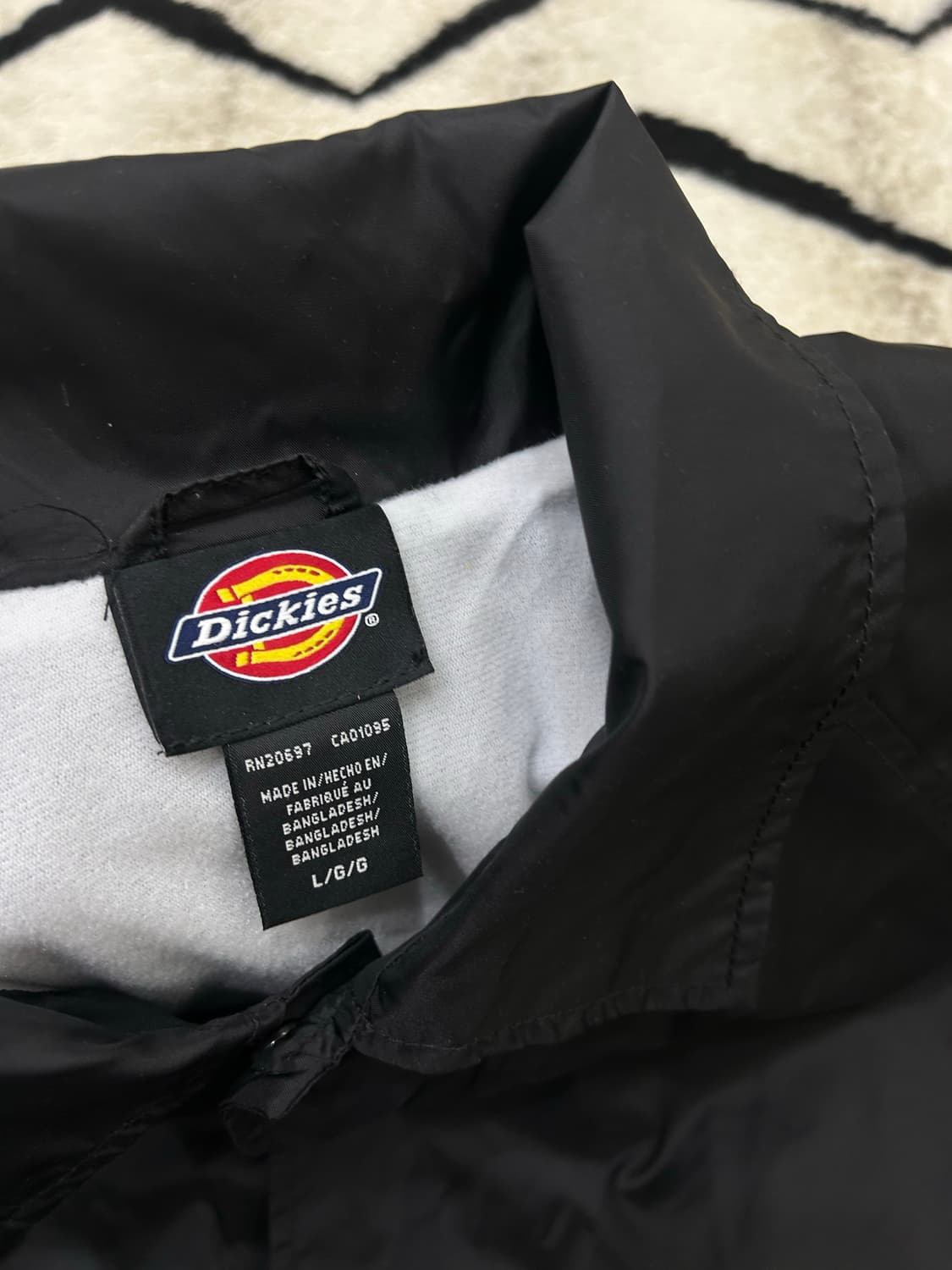 [실측XL]디키즈 스냅 코치자켓/블랙 상품이미지6