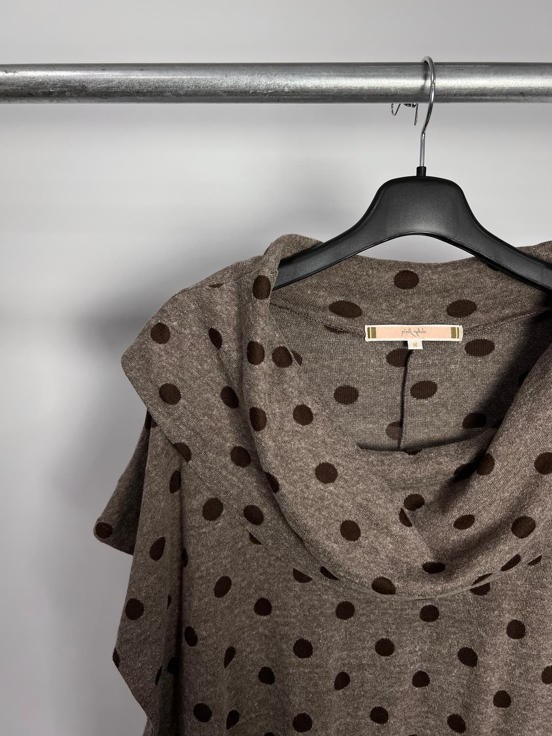 PINK ADOBE 도트 반팔 니트 상품이미지2