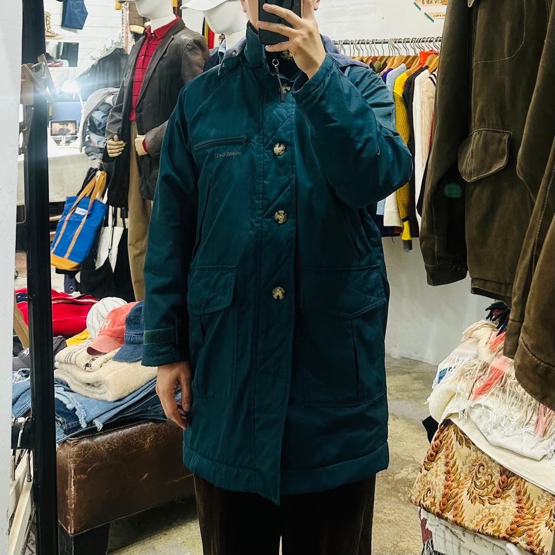 (착용컷) mont bell 아웃도어 후드 자켓 (남성용 98) 상품이미지3