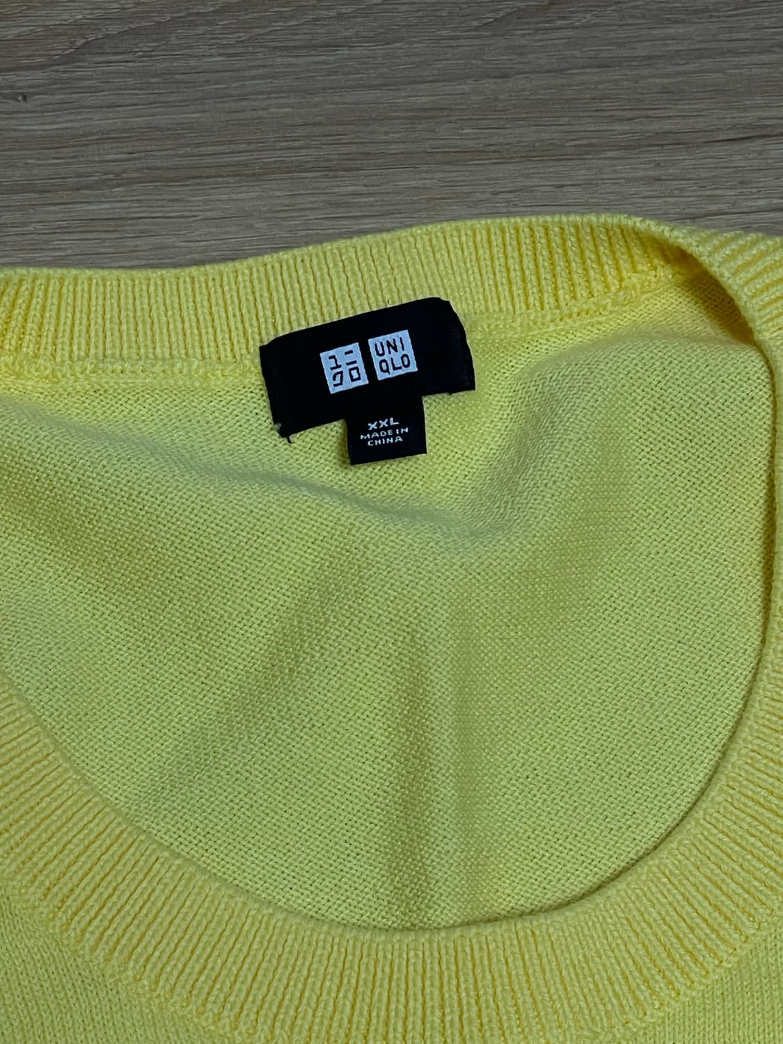 유니클로 워셔블 니트 레몬 상품이미지3