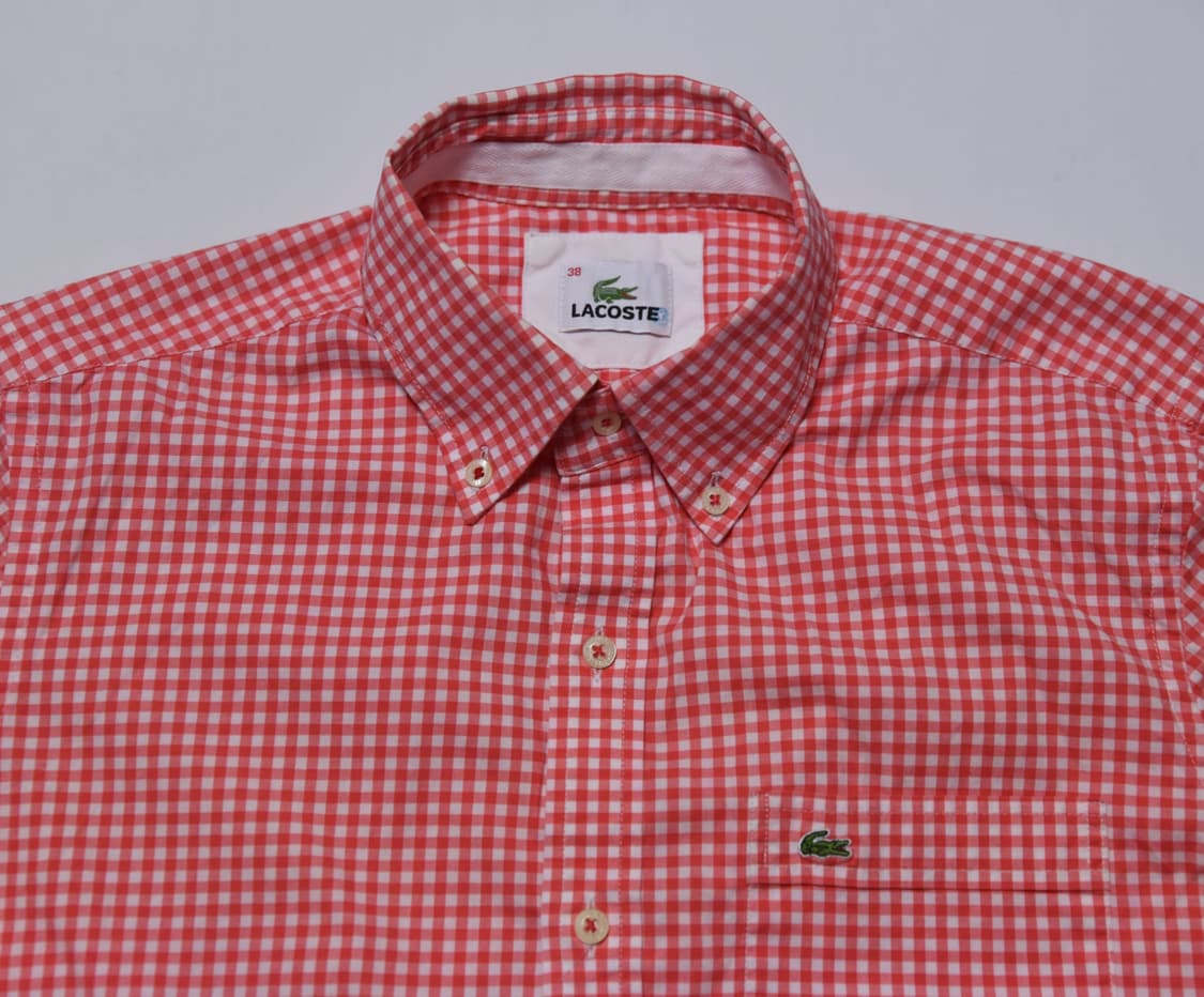라코스테 체크 반팔 셔츠 38 (95) 상품이미지2