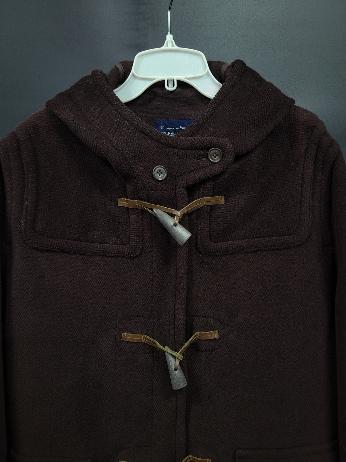 IVE LEAGUERS CLUB 잉글랜드 떡볶이 더블 후드 울코트  상품이미지2