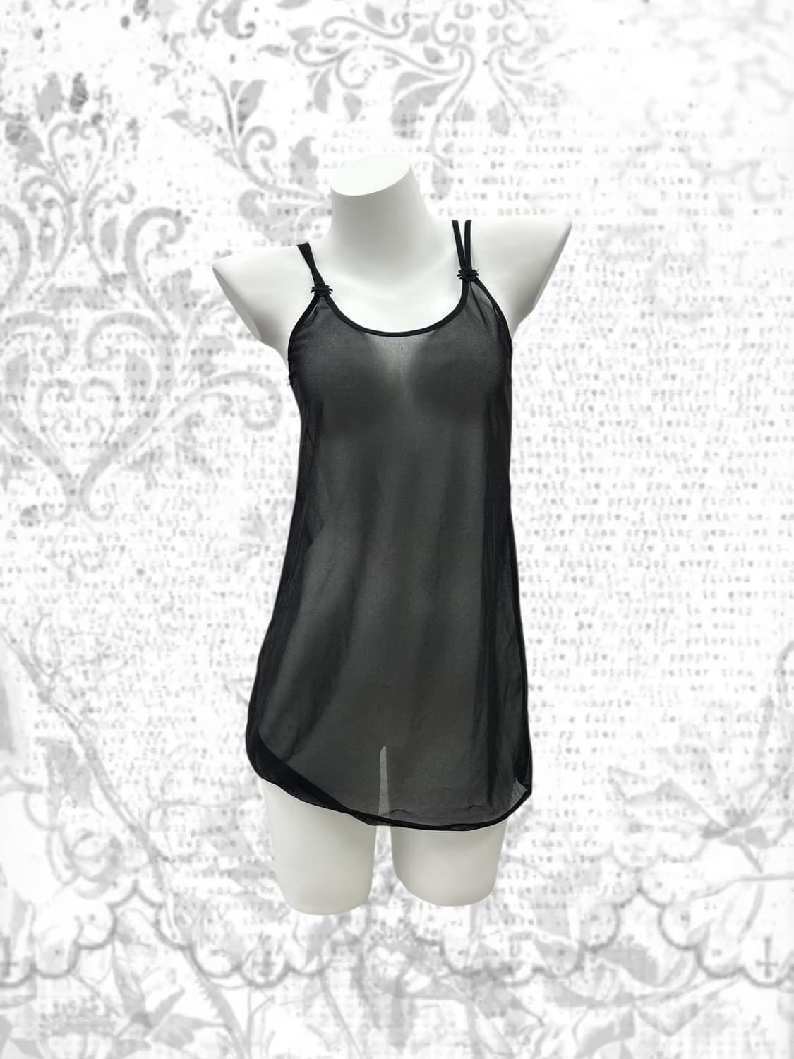 see-through sleeveless 상품이미지2