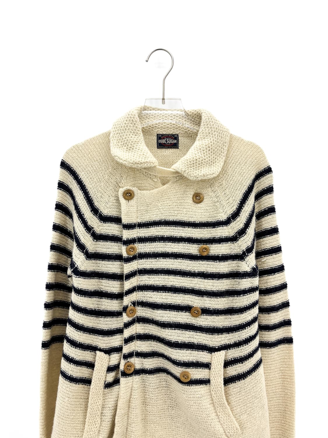 빈티지 스트라이프 울 가디건 상품이미지3