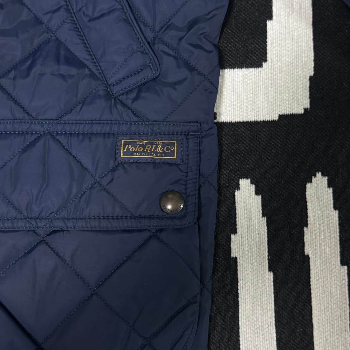 폴로랄프로렌 네이비 퀄팅 자켓 XS 상품이미지3