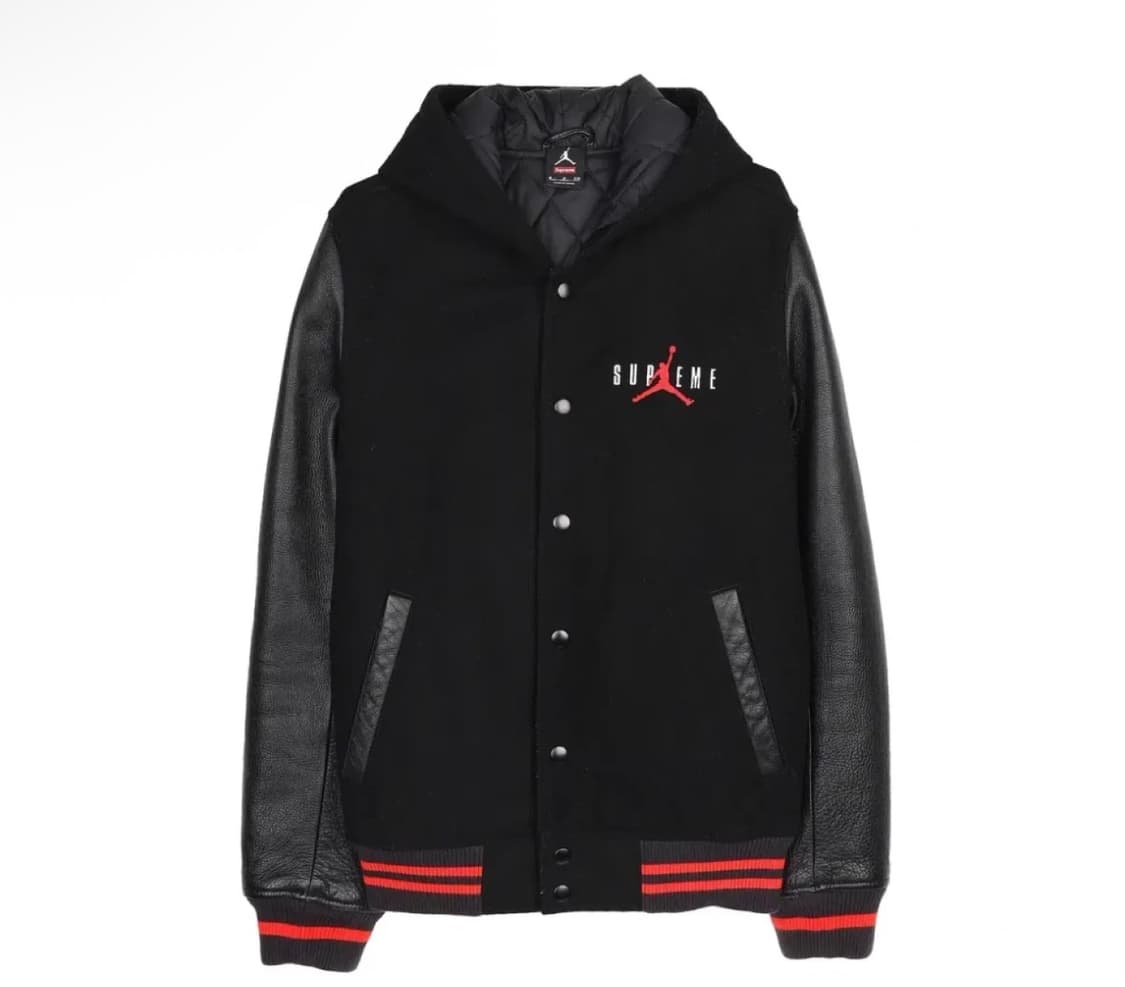 [s] 슈프림x조던 후드 바시티 자켓 상품이미지1