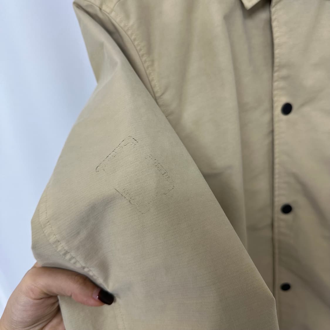 팀버랜드 남자 짧은기모 면자켓 똑딱이 M 상품이미지5