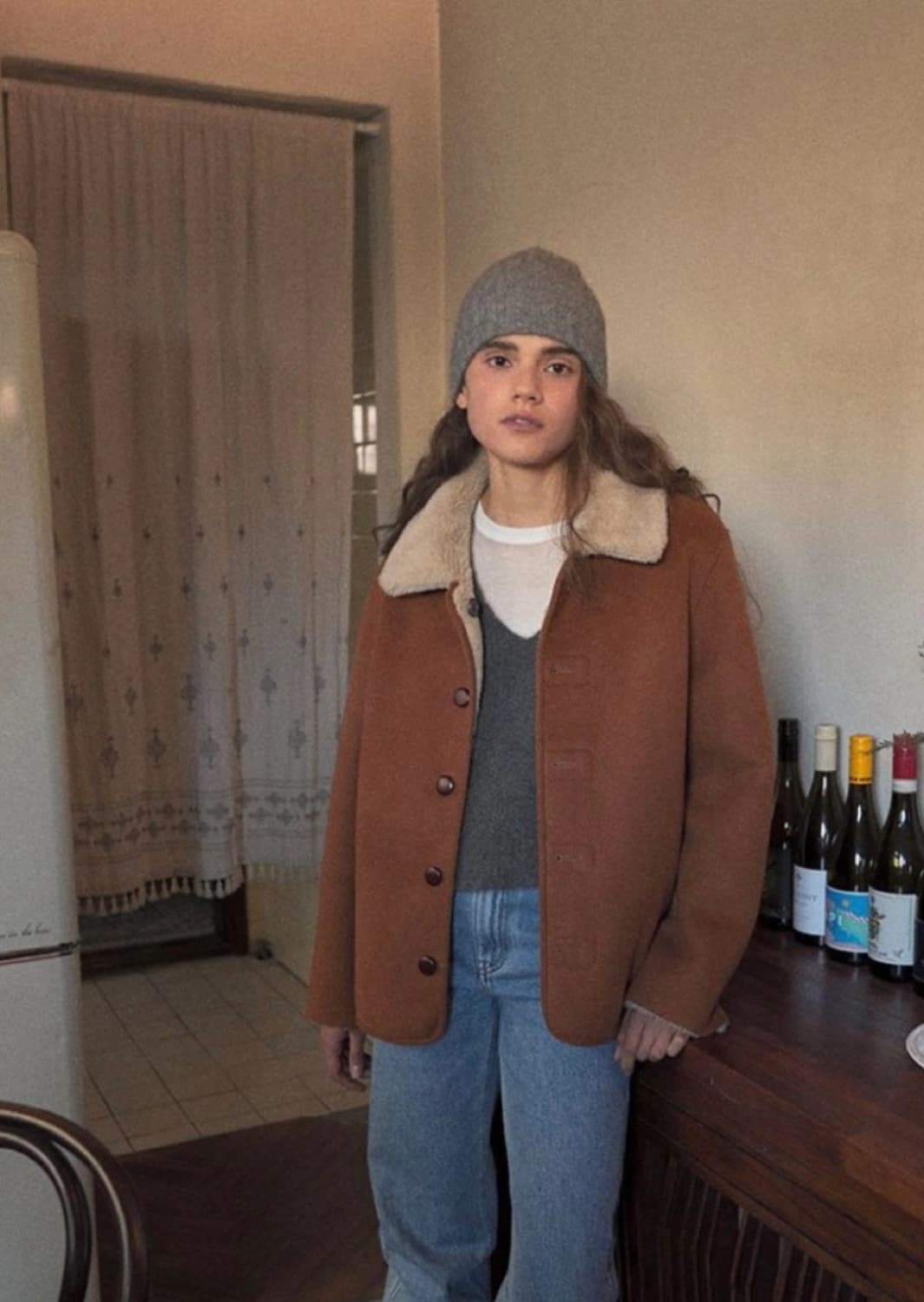 블랭크공삼 wool shearing reversible half coat 상품이미지3