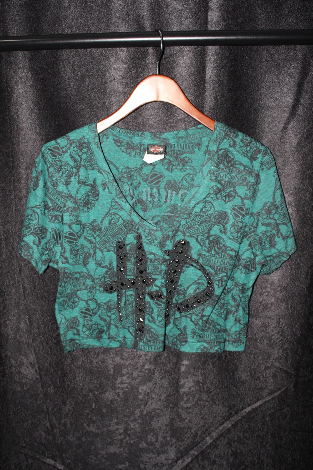 할리데이비슨 리메이크 크롭 반팔 상품이미지2