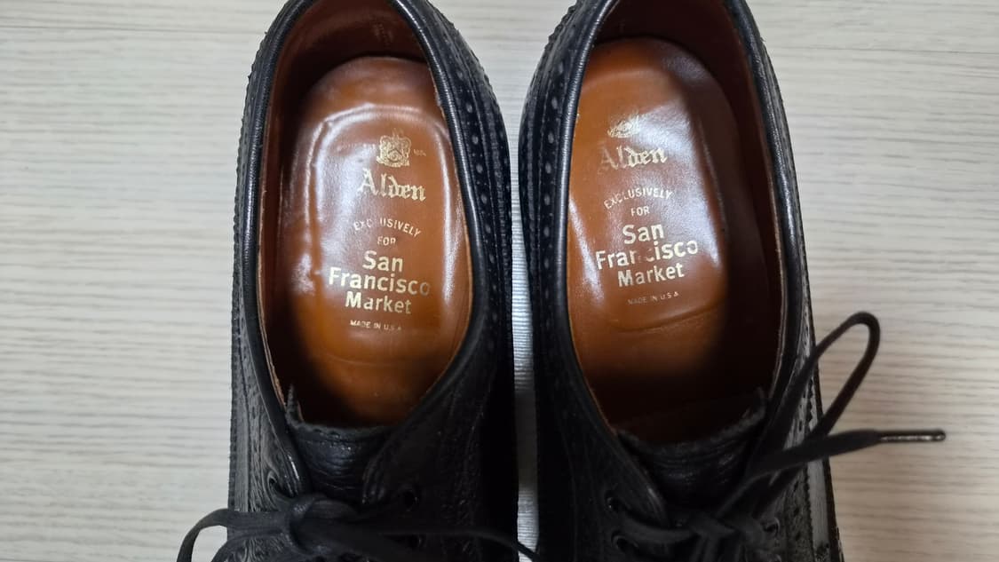 알든 그레인레더 롱윙 블랙 상품이미지5