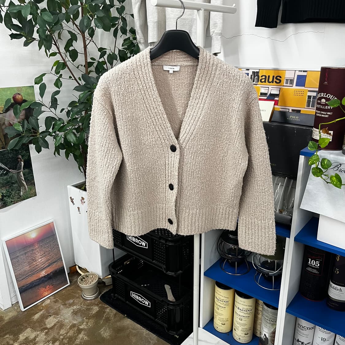 빈스 울 가디건 S 상품이미지1