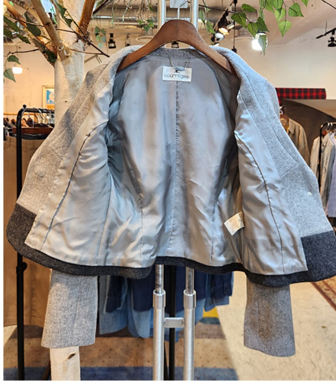 Courreges 꾸레쥬 일본판 울 자켓 + 원피스 셋업 상품이미지6