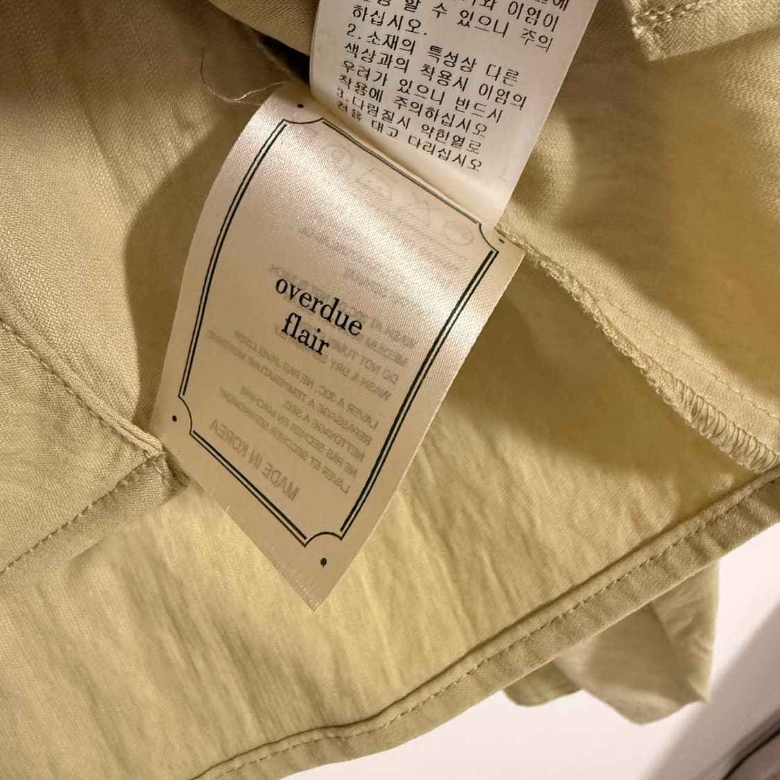 오버듀플레어 리본 블라우스 베이지 새상품 상품이미지7