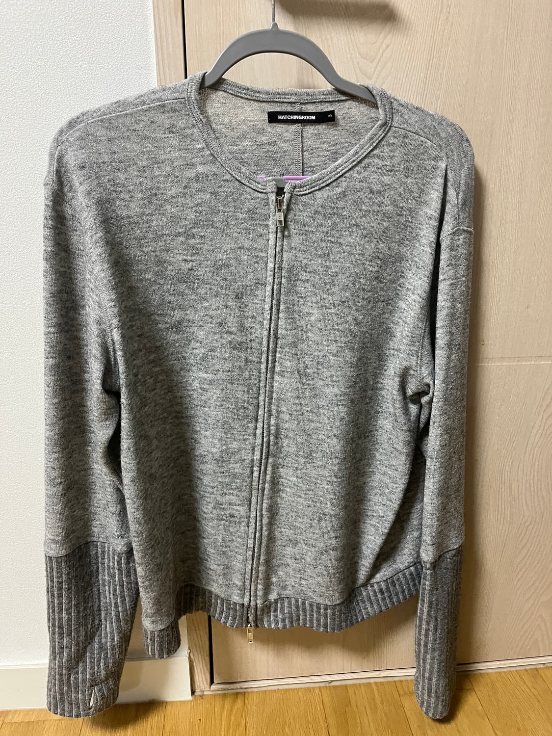 해칭룸 레이어 가디건 grey 상품이미지2