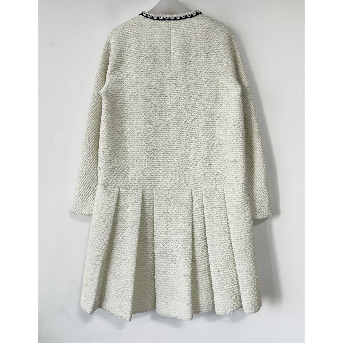 오즈세컨 플리츠 블록 트위드 원피스 상품이미지7