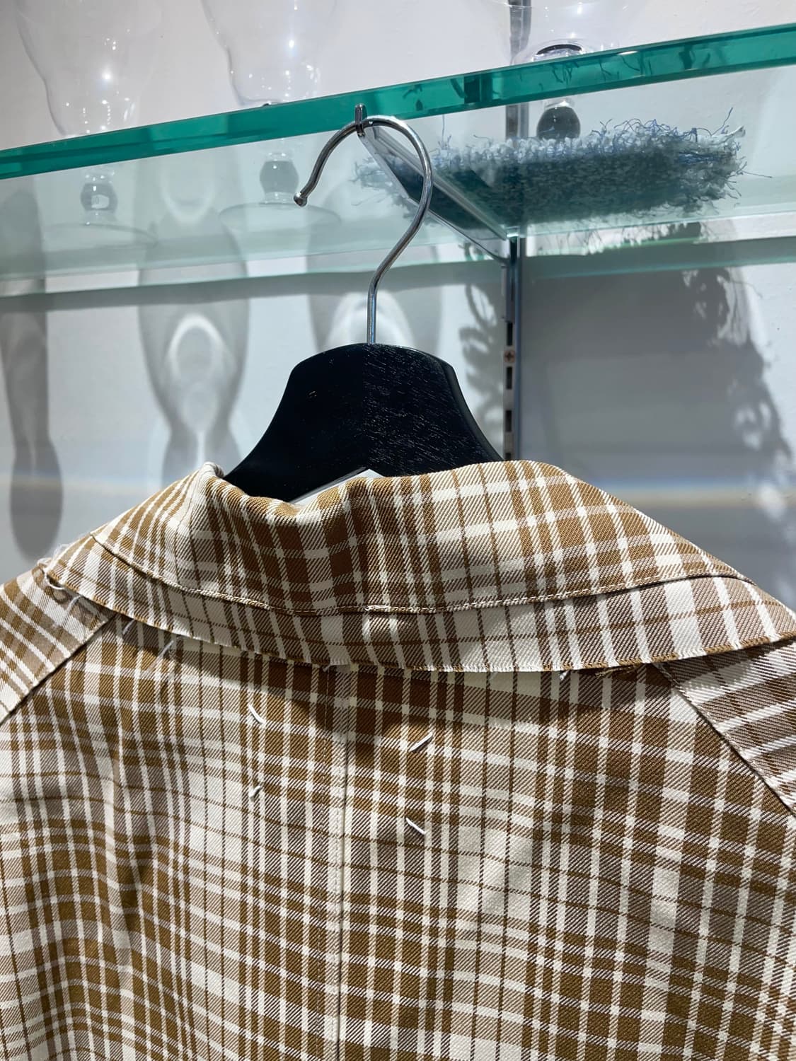 마르지엘라 oversized brown check jacket 상품이미지6