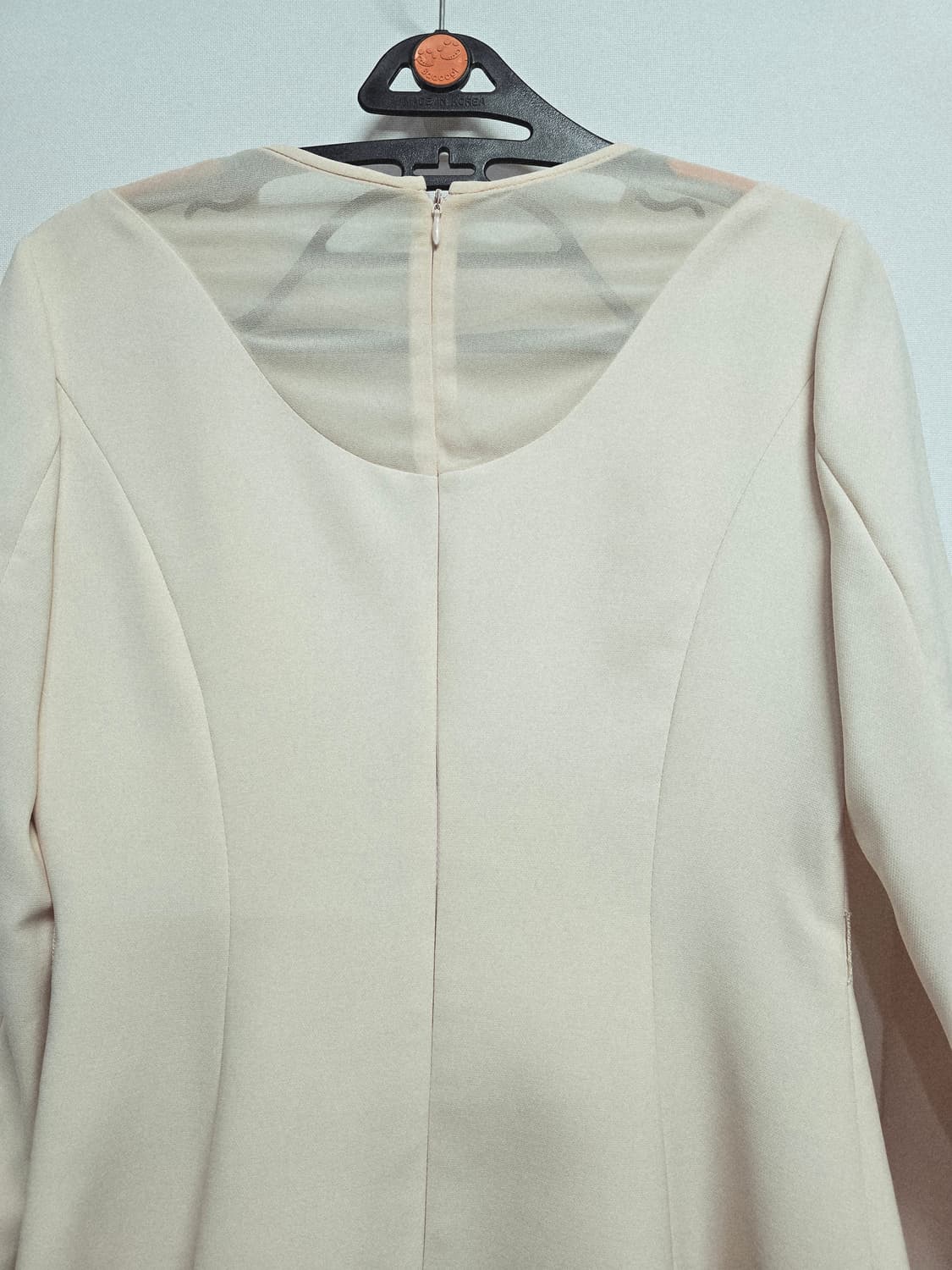 새상품 케네스레이디 아이보리 레이스 장식 원피스 상품이미지6