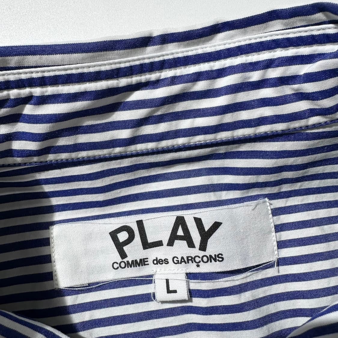 꼼데가르송 플레이 하트와펜 스트라이프 셔츠 상품이미지4