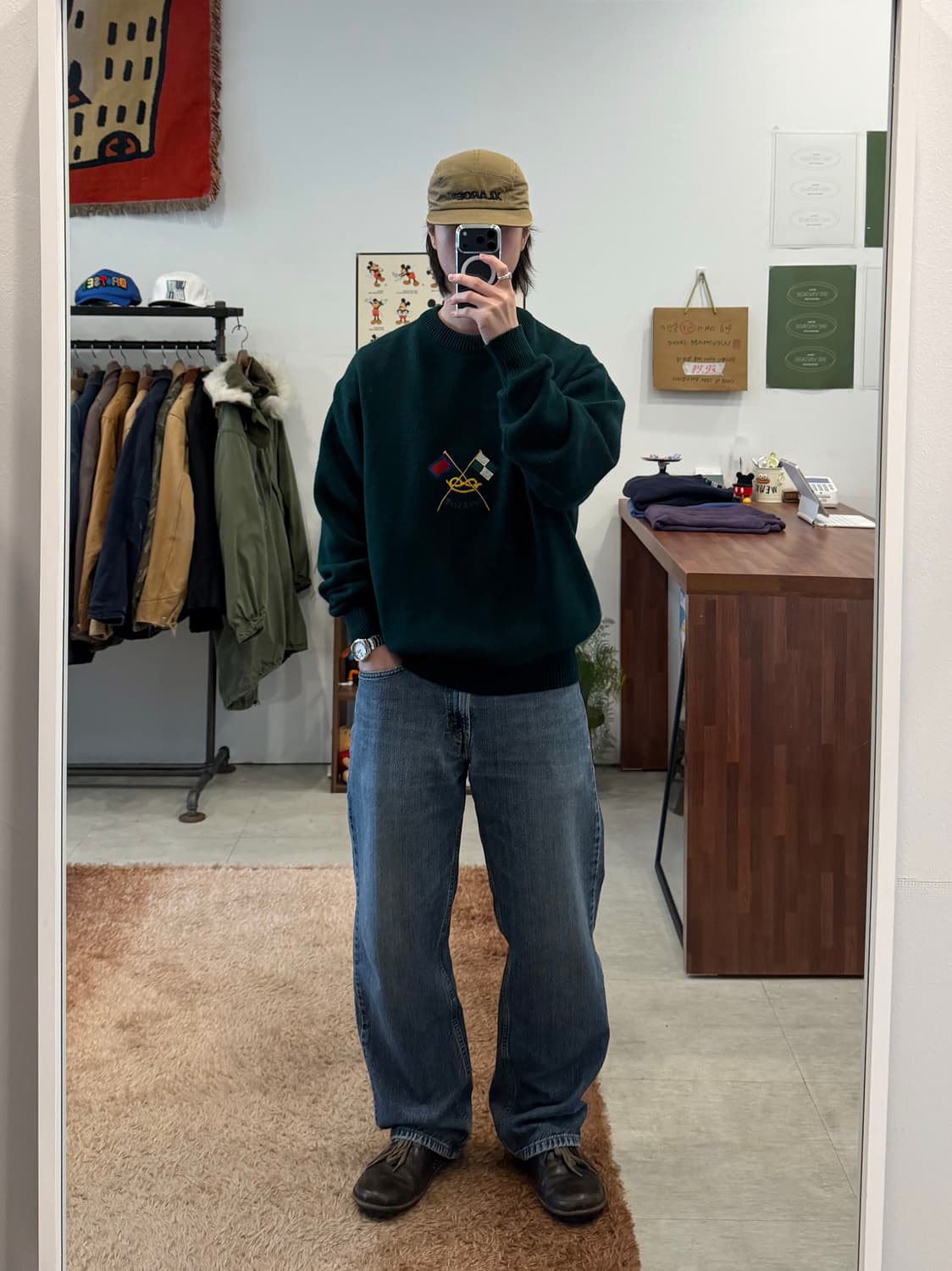 90s Lyle & Scott 자수 램스울 니트 (New Zealand) 상품이미지2