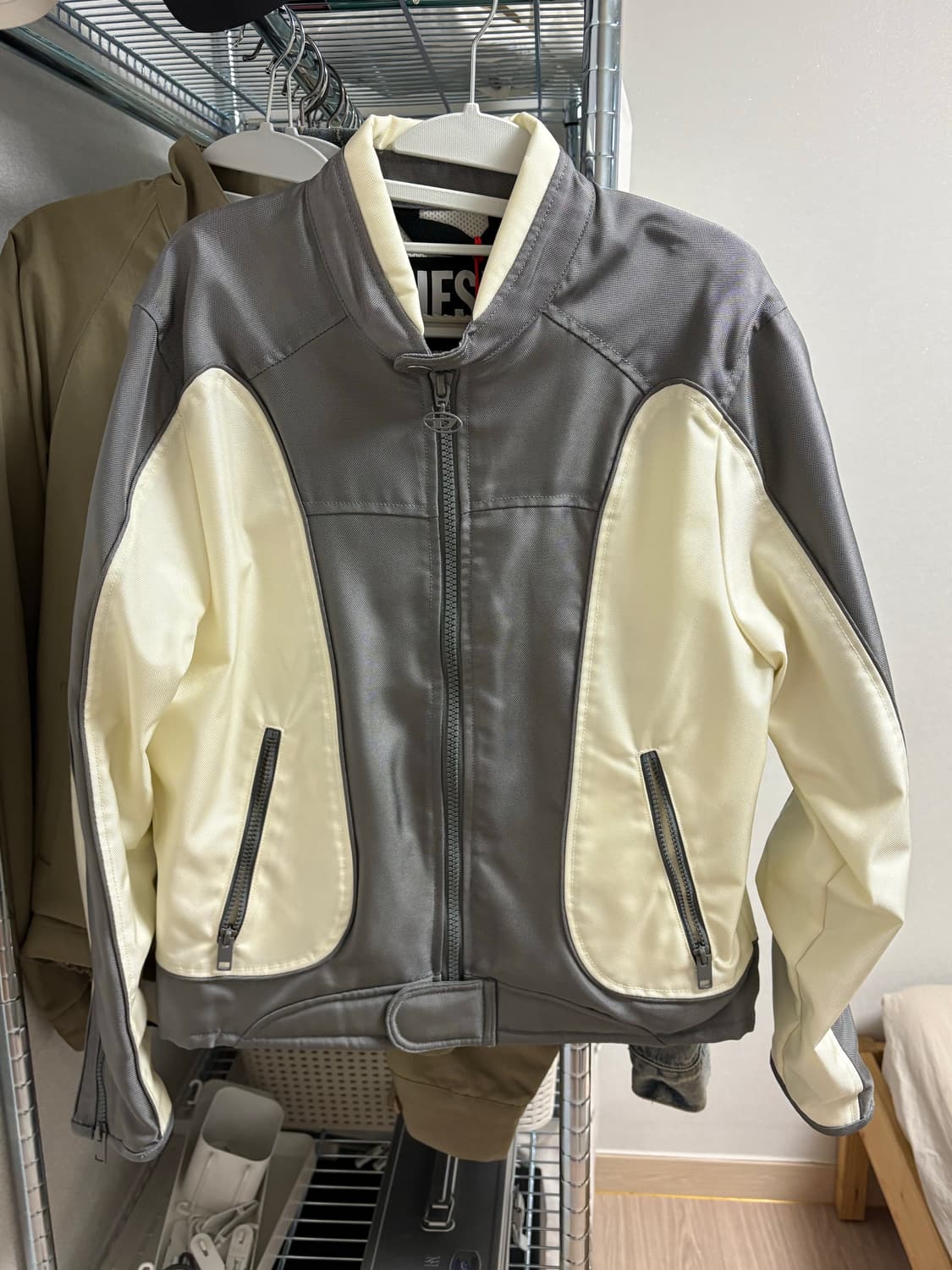 디젤 J-블링크 바이커 레이싱자켓 그레이 상품이미지1