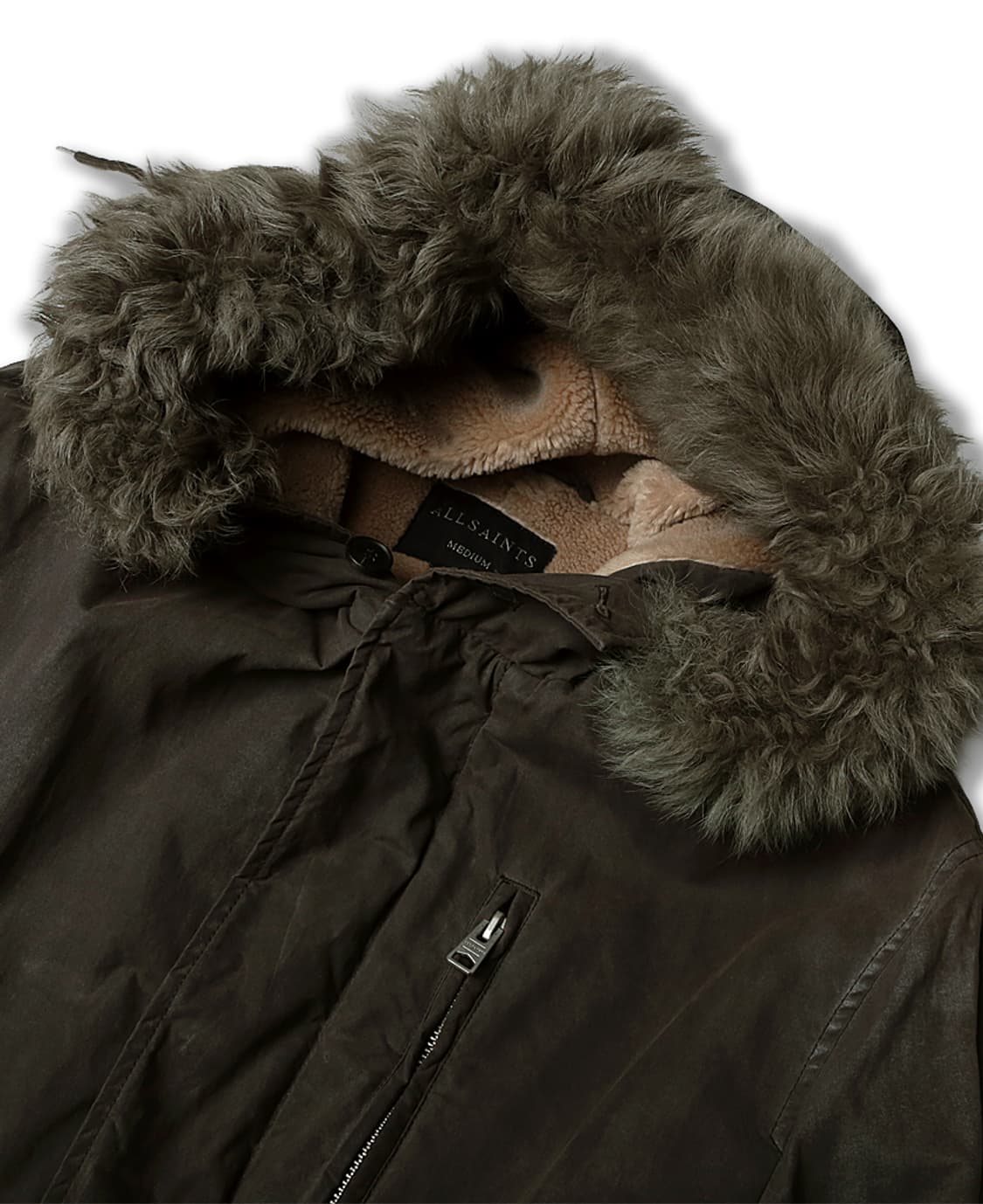 올세인츠 [Allsaints] 바움울레 코튼 피쉬테일 롱 야상 자켓 상품이미지2