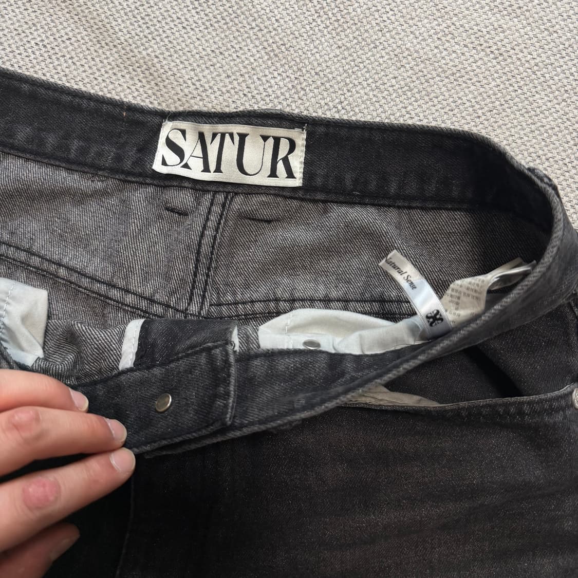 SATUR 세터 인디고 데님 와이드 팬츠 상품이미지2