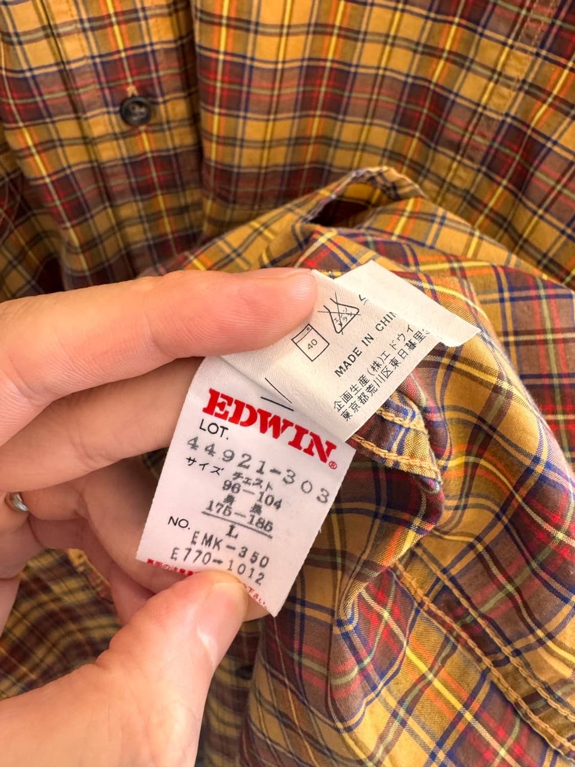 에드윈 스포츠 반팔 체크셔츠 상품이미지4