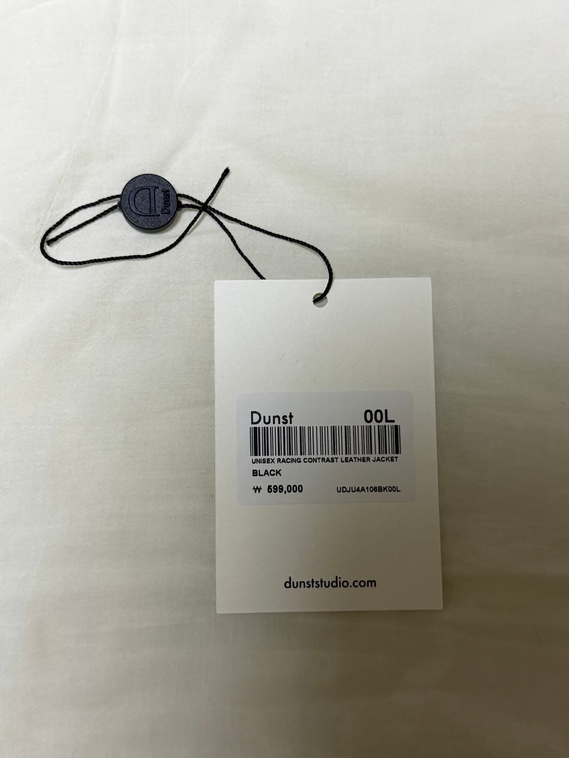 [L] 던스트 레이싱 콘트라스트 레더 자켓 블랙 상품이미지10