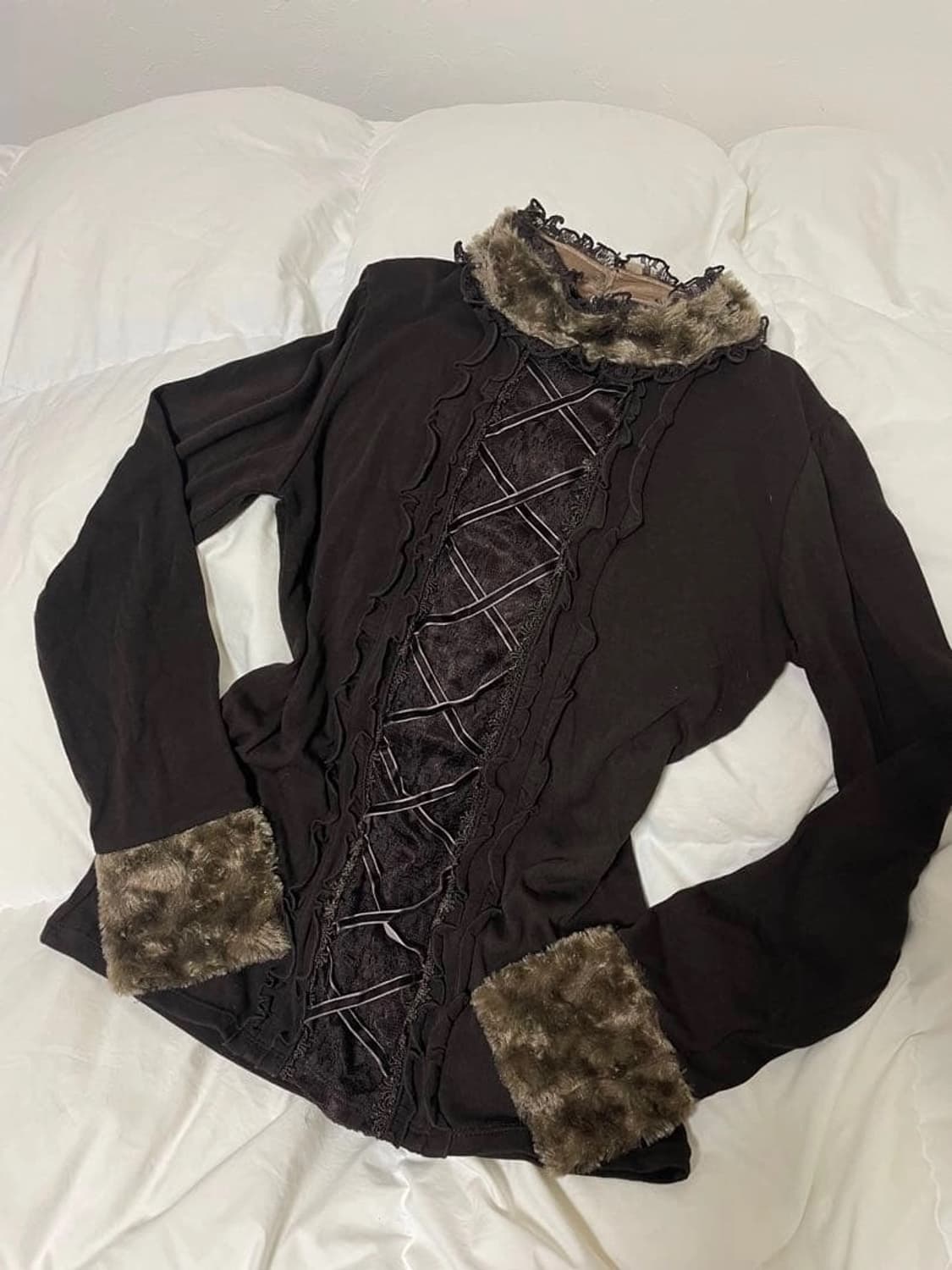 엑시즈팜 라떼갸루 긴팔 히메카지 히메갸루 리즈리사 니트 상품이미지1