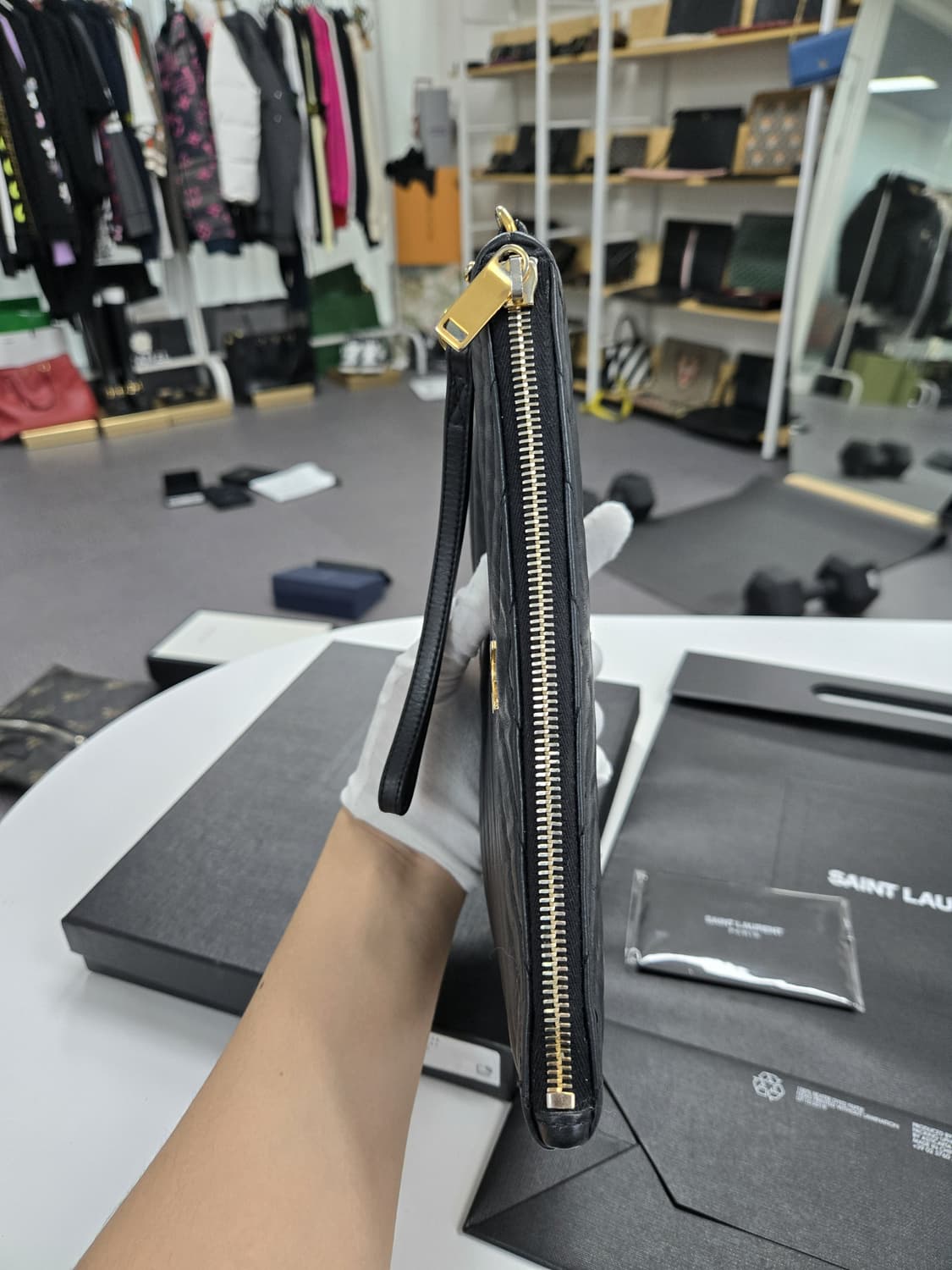 [A급컨디션]입생로랑 클러치백 스몰 상품이미지5