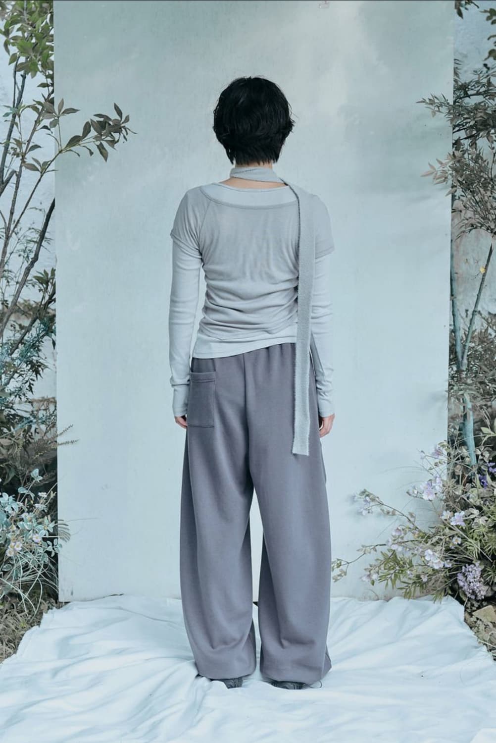 허그유어스킨 앙고라 베이비 머플러 (그레이) 상품이미지4