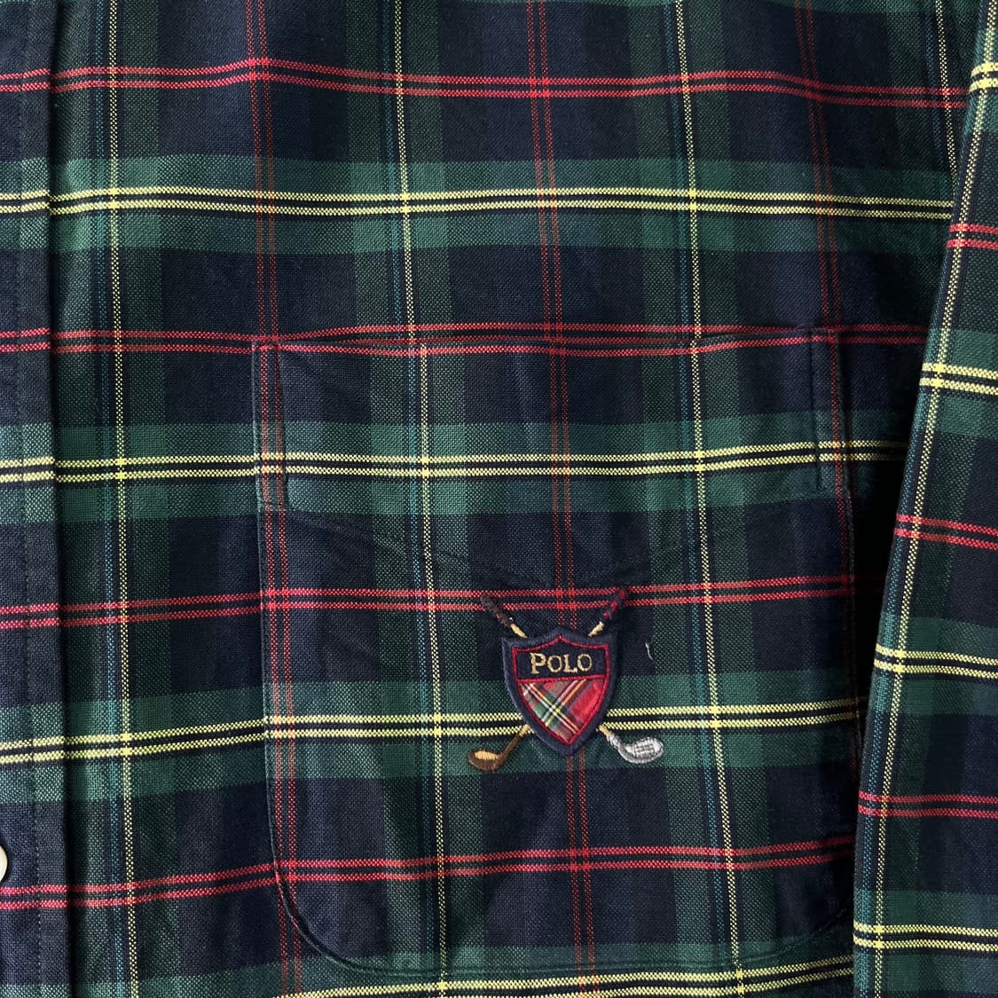 105 폴로랄프로렌 방패로고 빈티지 체크 셔츠 상품이미지3