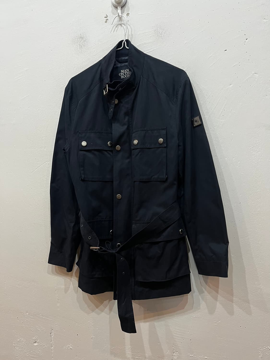맨온더분 사파리 자켓 네이비 50 상품이미지1