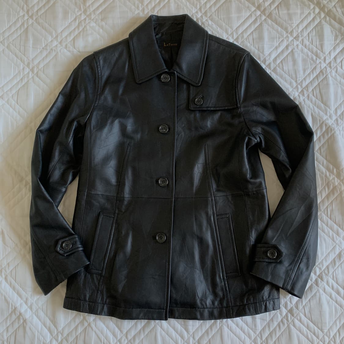 LA TORRE SHEEPSKIN 100% Leather Jacket 상품이미지2