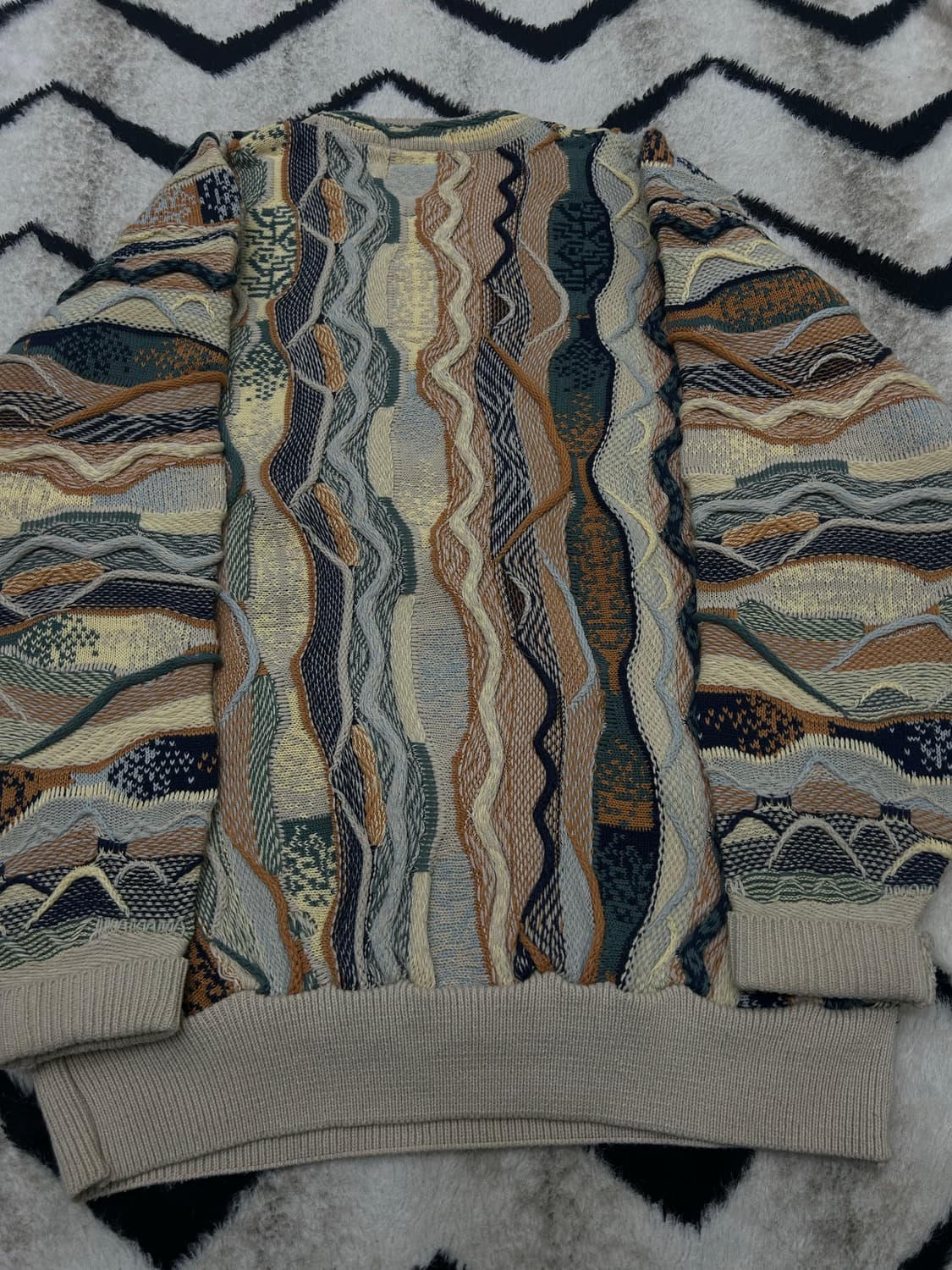 [실측L]Chovert 빈티지 케이블 니트 상품이미지3