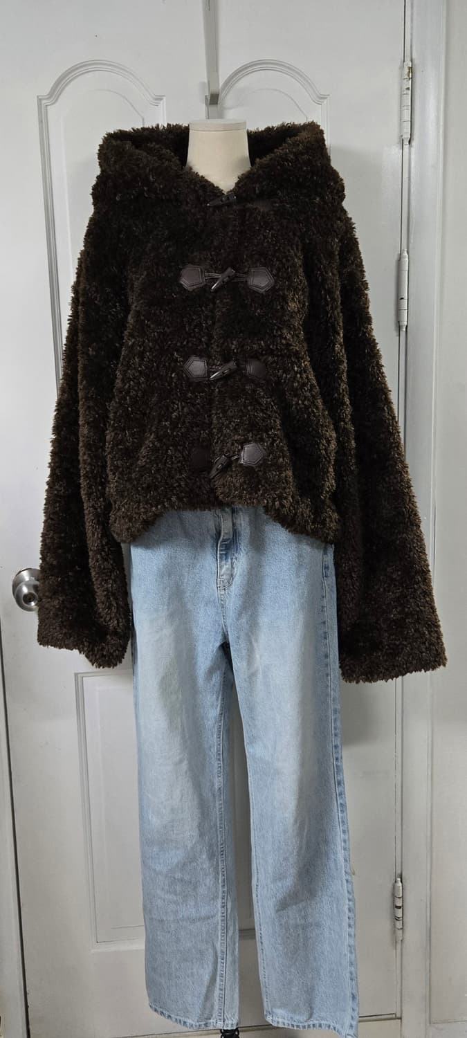 자라 더플 퍼자켓 브라운 상품이미지2