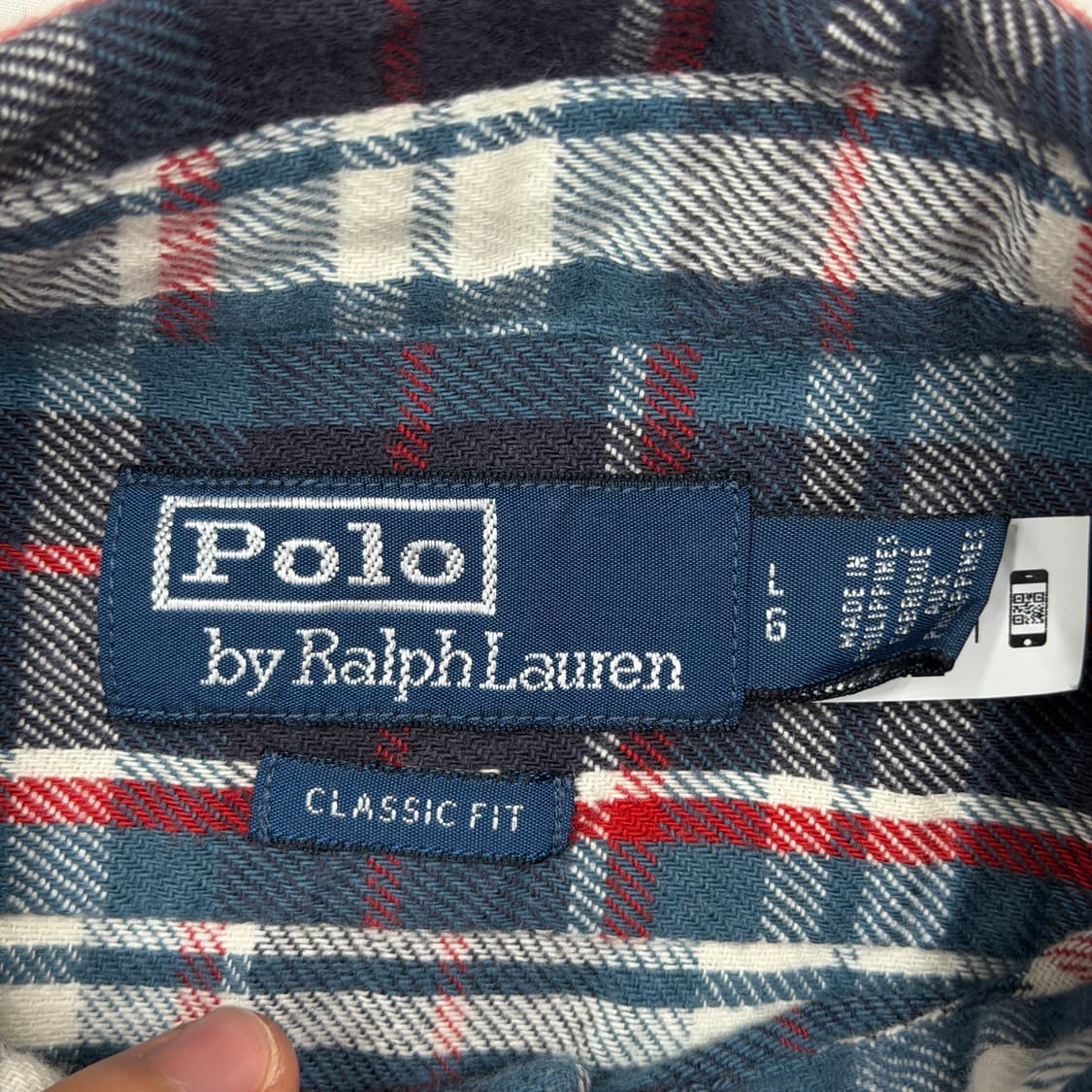 폴로 랄프로렌 신형 클래식핏 플래드 트윌 워크 체크셔츠 남방 L 상품이미지6