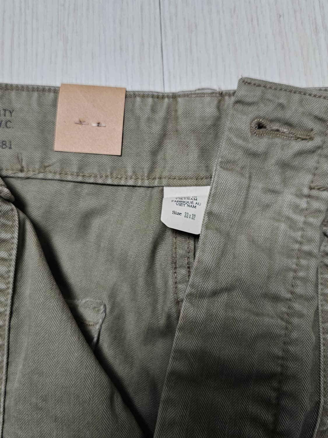 RRL 헤링본 퍼티그 팬츠  33X32 사이즈 상품이미지3