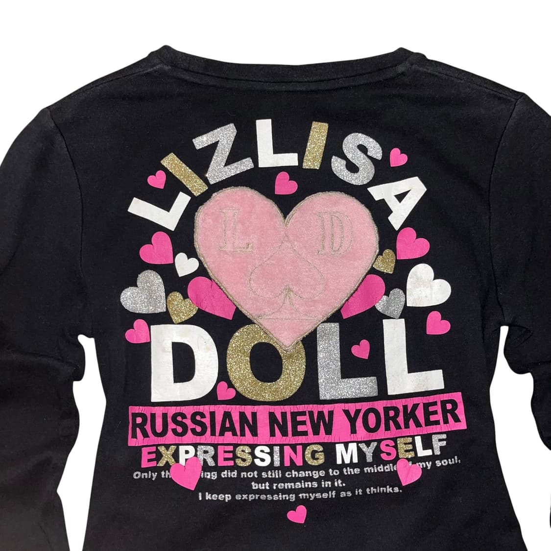 LIZ LISA doll 리즈리사돌 퍼포인트 레터링 긴팔티 키치갸루y2k 상품이미지4