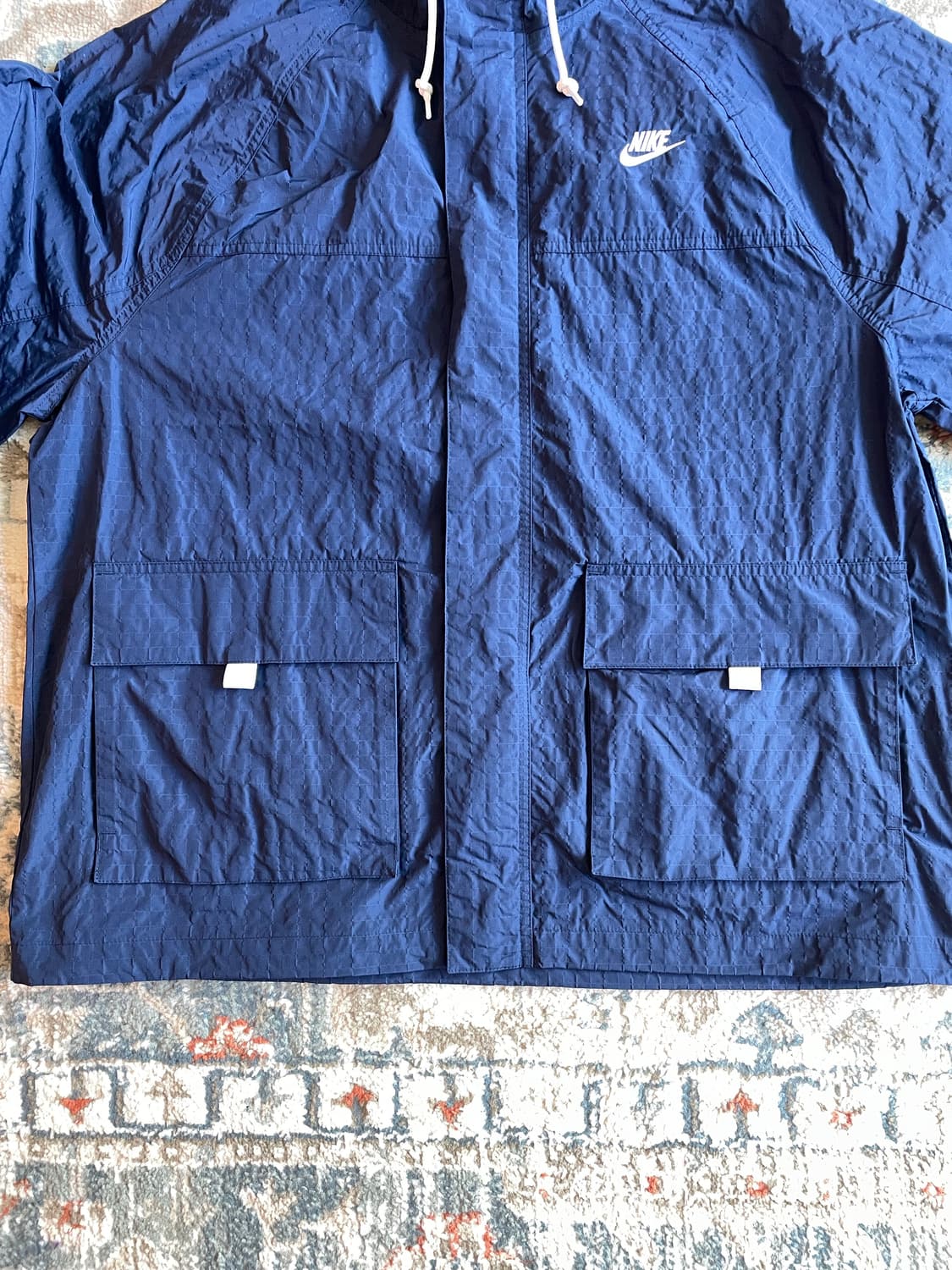 나이키 클럽 보라인 자켓 미드나잇 네이비 화이트(새제품. XXL) 상품이미지6