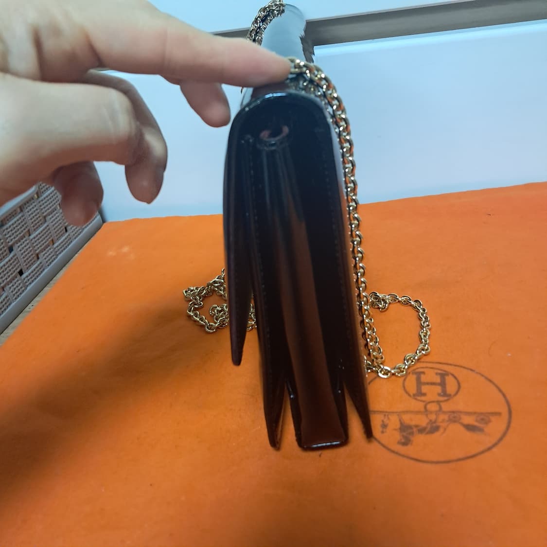 정품 페라가모 지니백 블랙 체인 미니백 가방 상품이미지5