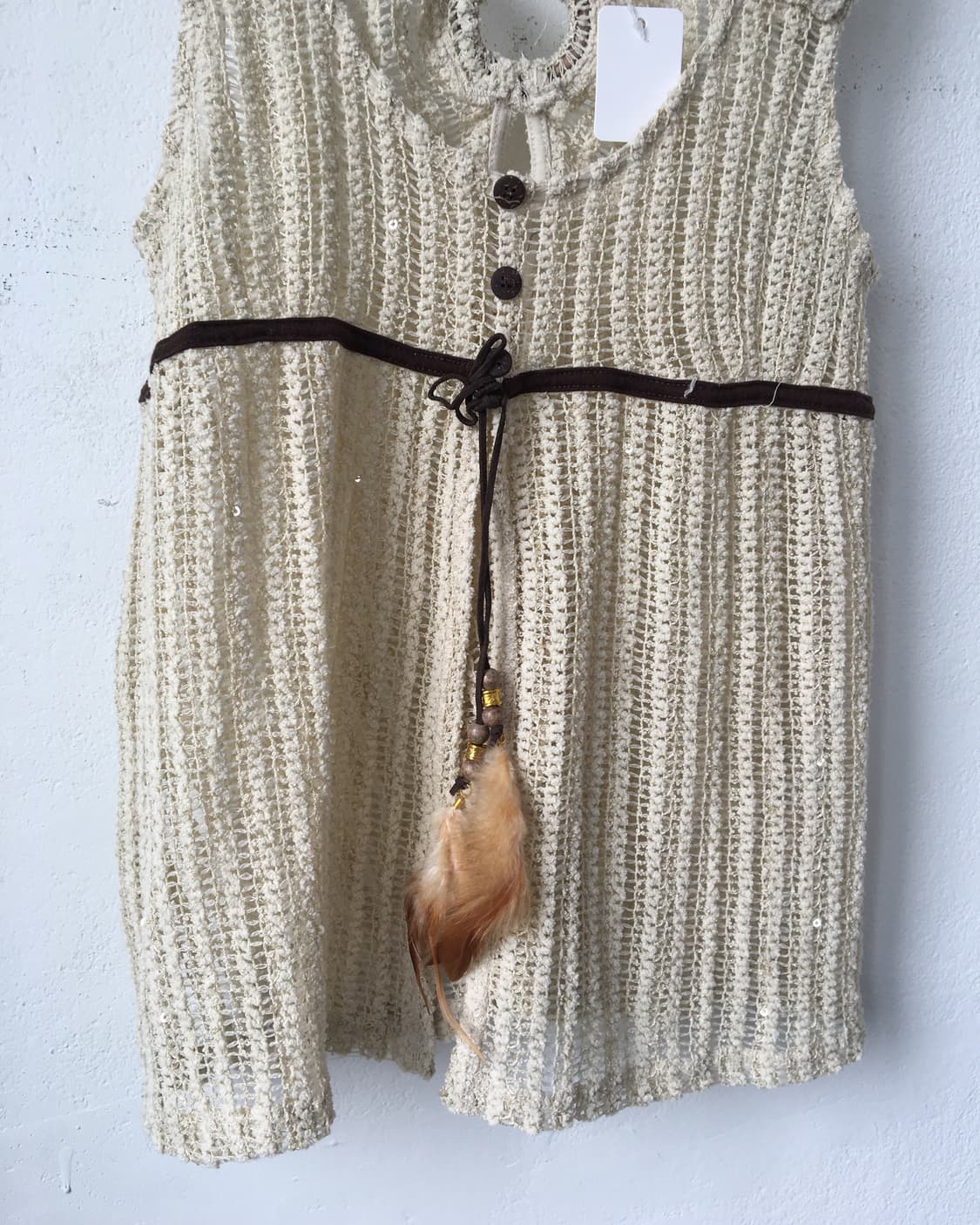 Feather point crochet sleeveless 상품이미지5